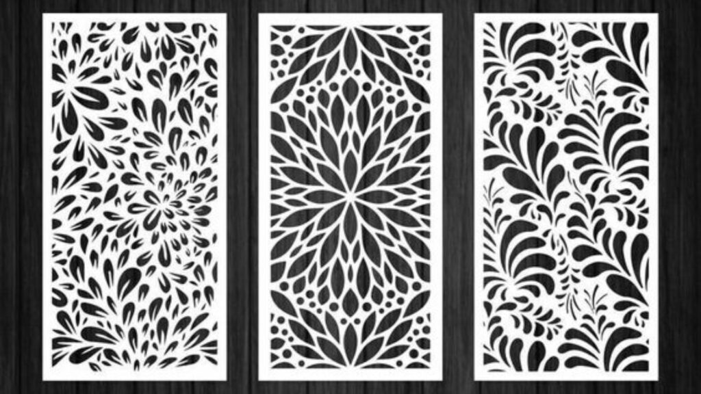 Motif Pagar Cutting Laser Floral