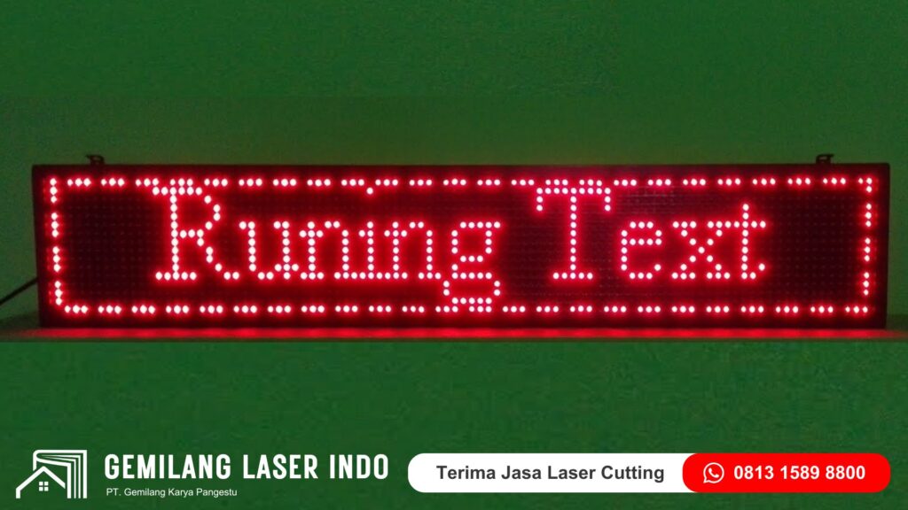 running text